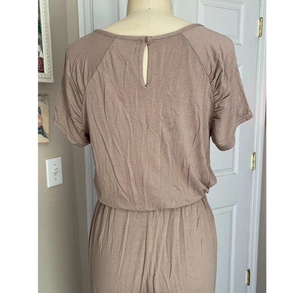 VENUS Nude beige Y2K Drawstring belted Waist tapered JUMPSUIT Romper *X-SMALL* - Picture 5 of 6